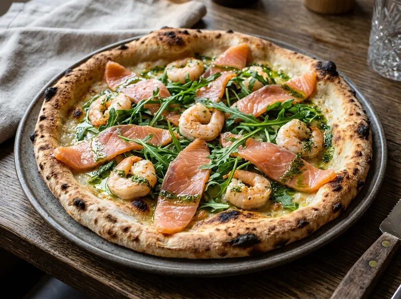 Skaldjurspizza – The Father Sportbar & Restaurang, Årjäng